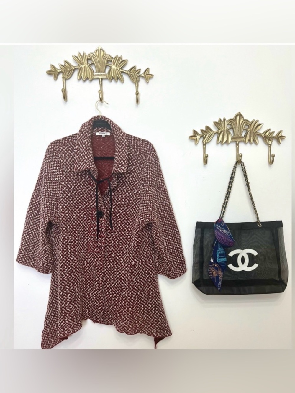 Spring Violet Ruby Boucle style cardigan XL ptp 24” l 30”